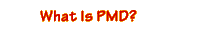 What Is PMD?